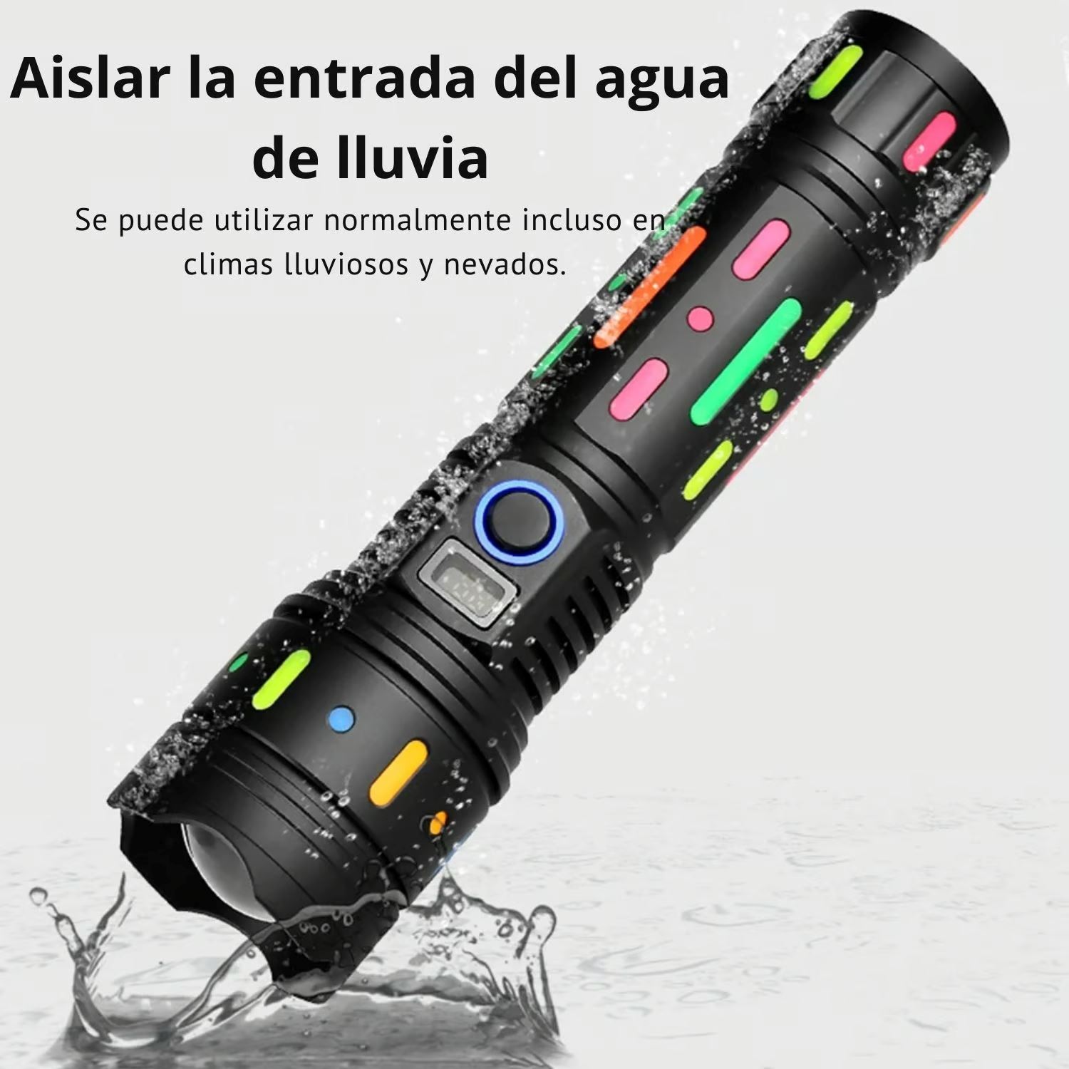 Linterna Táctica Profesional 3000 Metros Alta Potencia